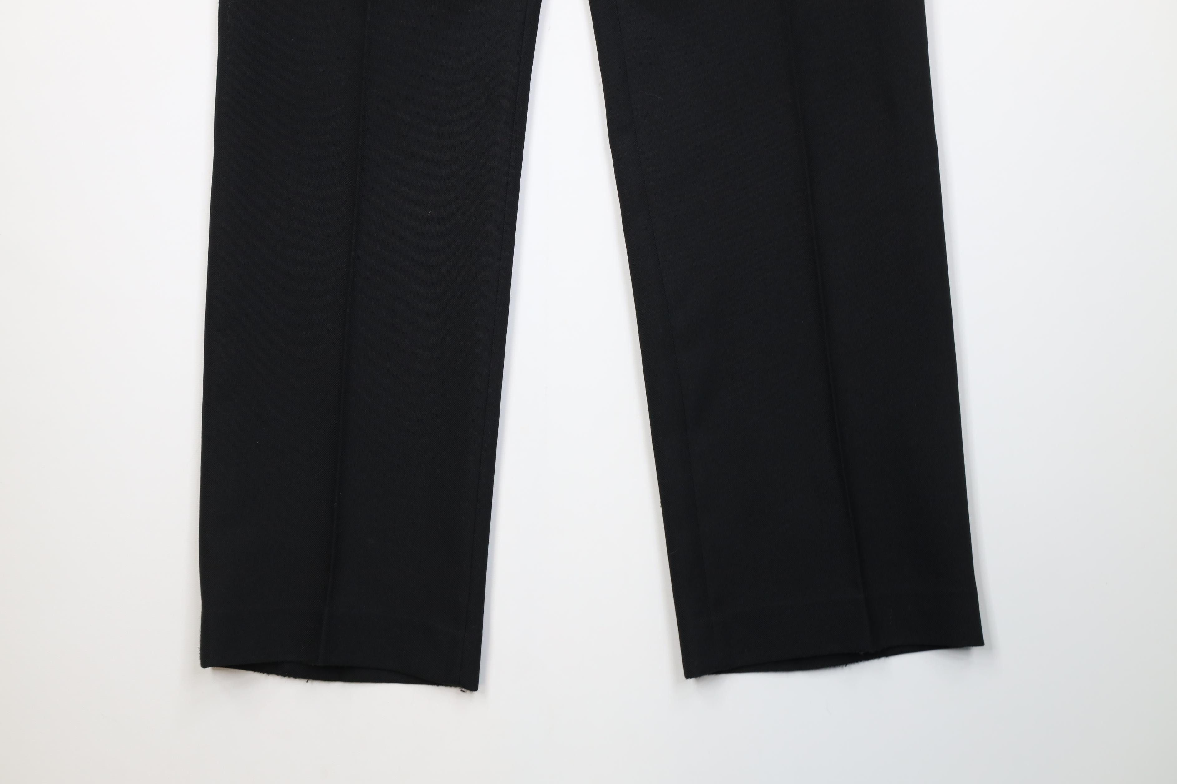 Vintage Vintage 90s Streetwear Knit Straight Leg Chino Pants Black Size US 33 - 4 Thumbnail