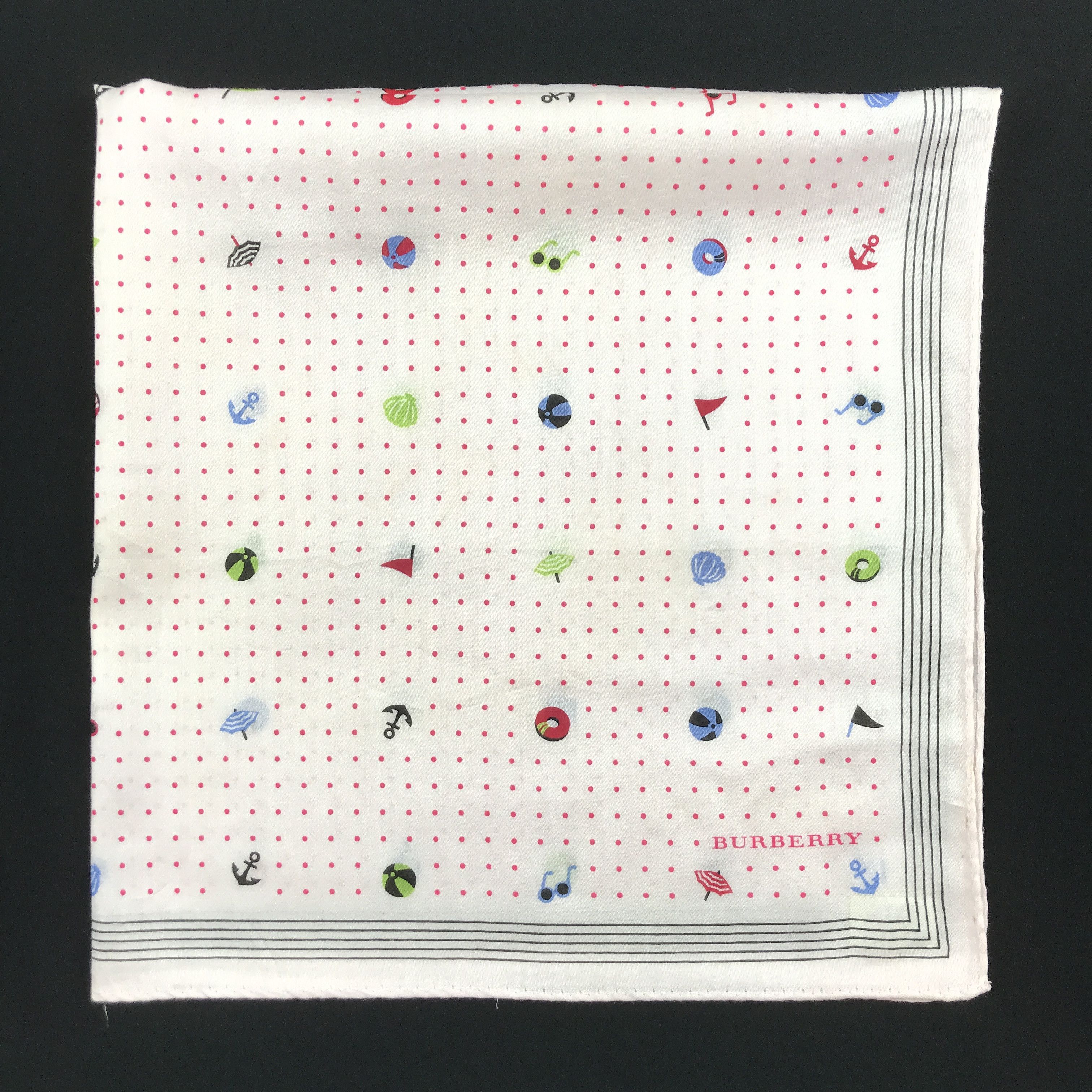 Burberry × Vintage Vintage Burberry Bandana Neckerchief Handkerchief Size ONE SIZE - 2 Thumbnail