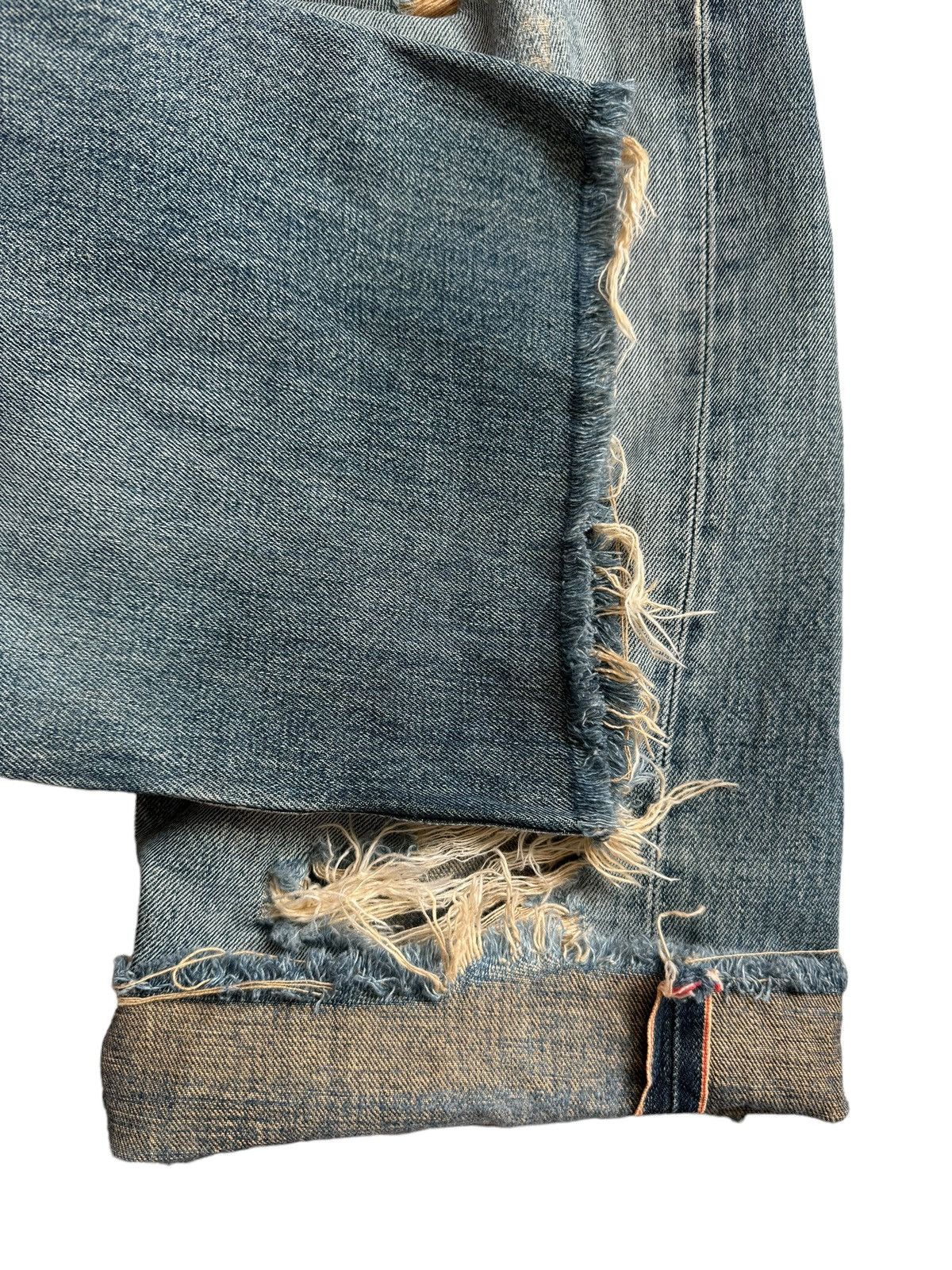 If Six Was Nine Vintage Edwin 505 Selvedge Distressed Short Jeans Size US 31 - 14 Thumbnail