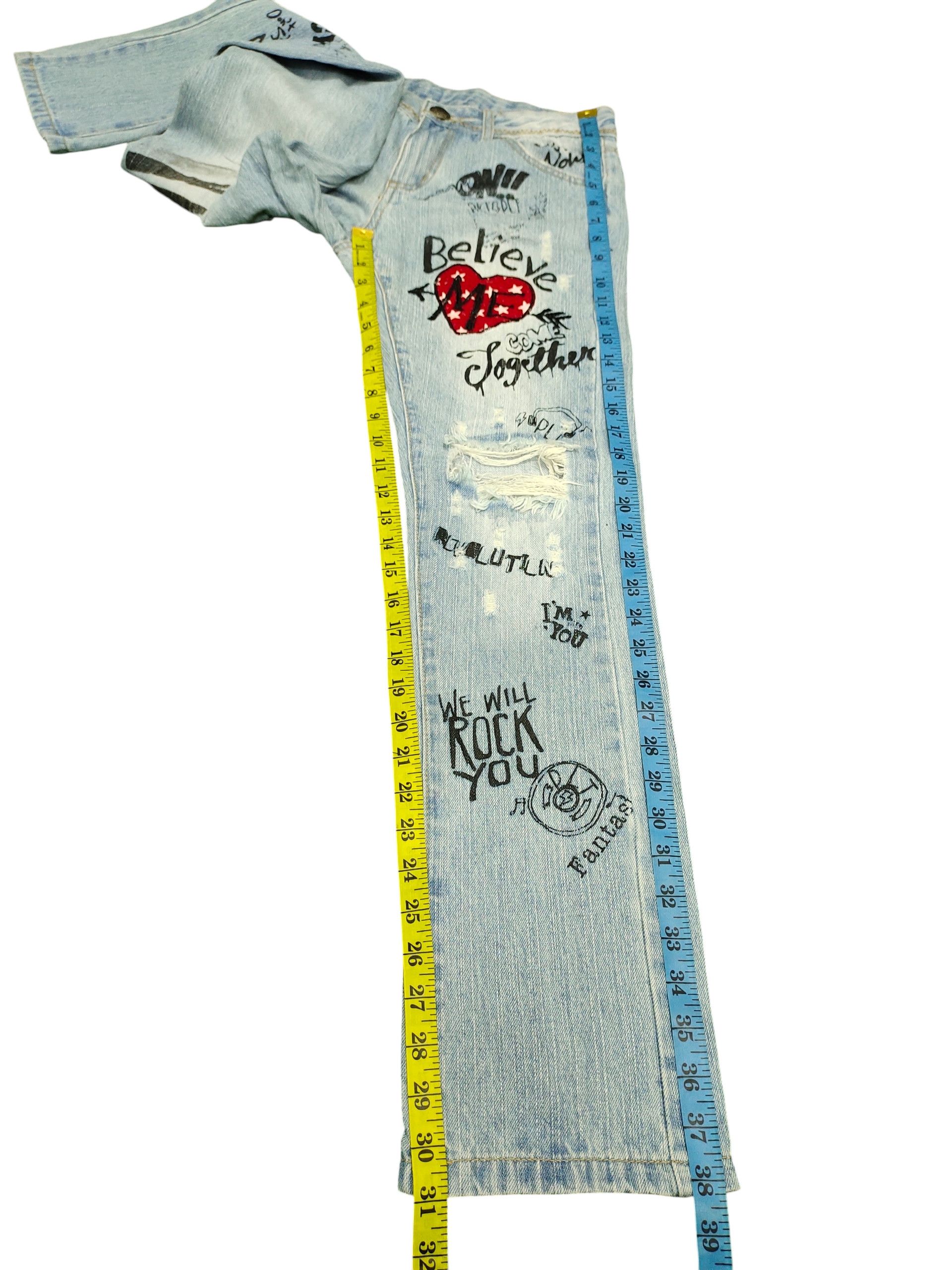 Hysteric Glamour Plt Jeans Japan Clawmark Distress Design Denim Jeans Size US 28 / EU 44 - 16 Thumbnail