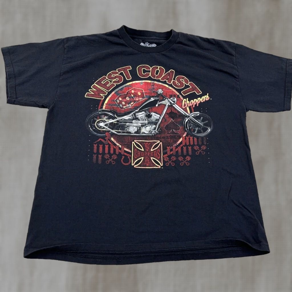 West Coast Choppers VINTAGE West Coast Choppers Shirt Men XL Black Biker Tee Y2K 2000s Iron Cross Size US XL / EU 56 / 4 - 1 Thumbnail