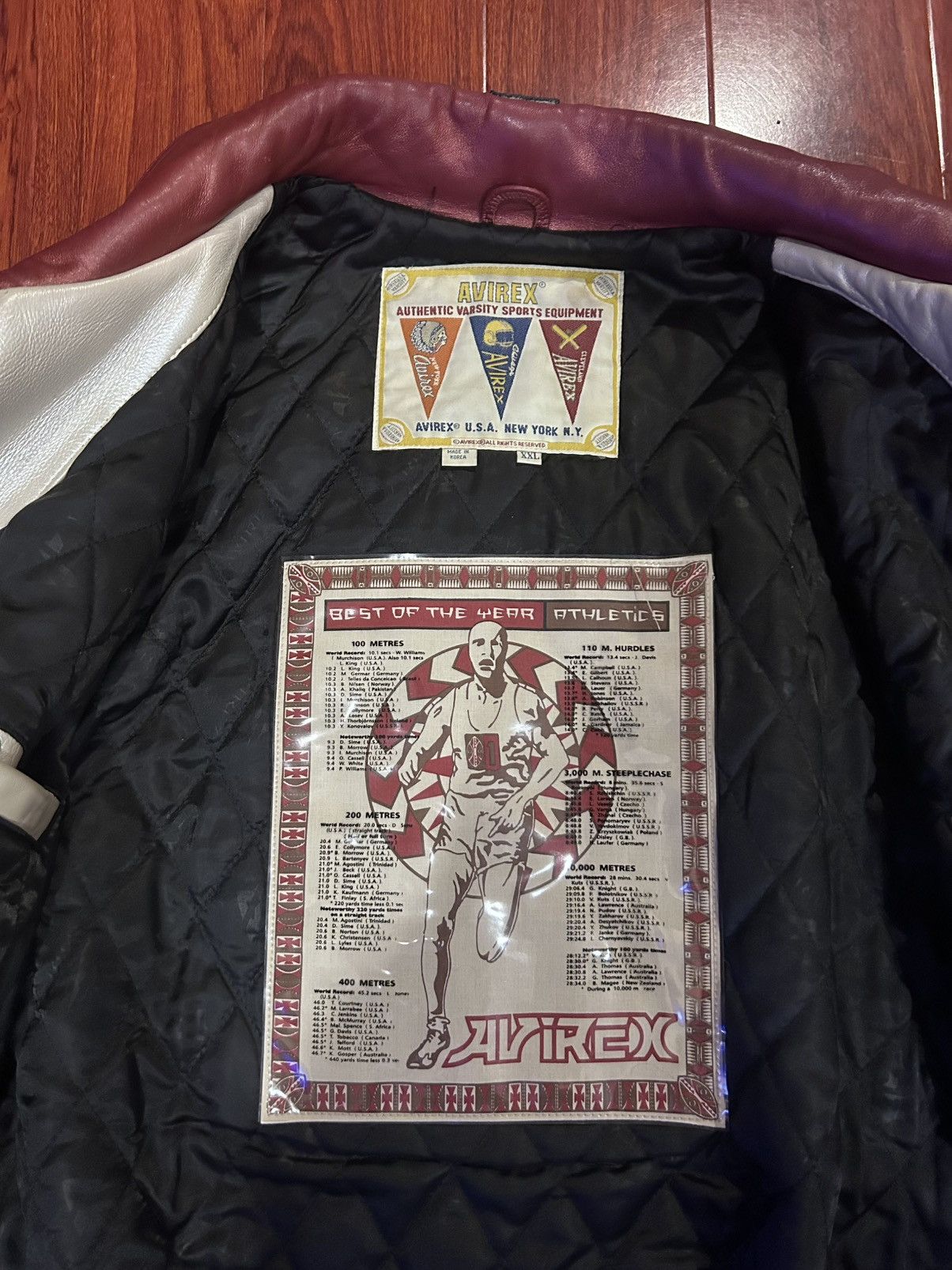 Avirex 90s Avirex Leather Jacket “Impala Runners” Size US XXL / EU 58 / 5 - 5 Thumbnail