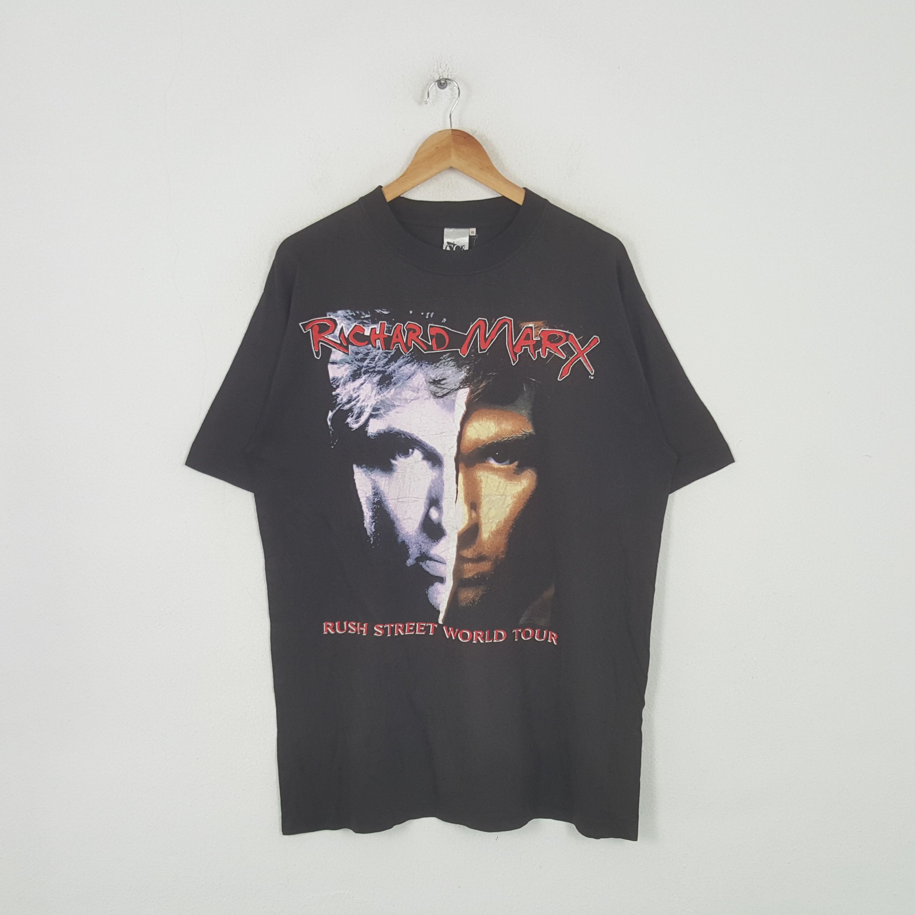Band Tees Vintage 90's Richard Marx Rush Street World Tour Tshirt RR7 Size US L / EU 52-54 / 3 - 1 Thumbnail