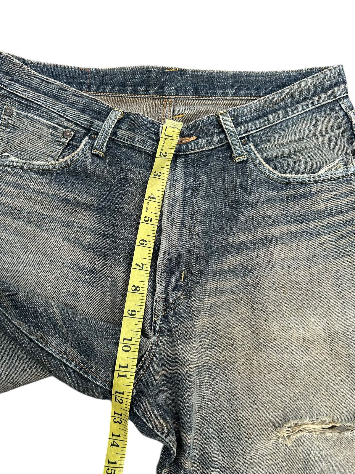 Kapital Vintage Edwin 505z Selvedge Rusty Distressed Denim Jeans Size US 34 / EU 50 - 20 Thumbnail