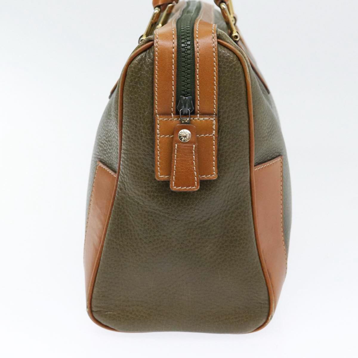 Celine CELINE Boston Bag Leather Khaki Gold Size ONE SIZE - 5 Thumbnail
