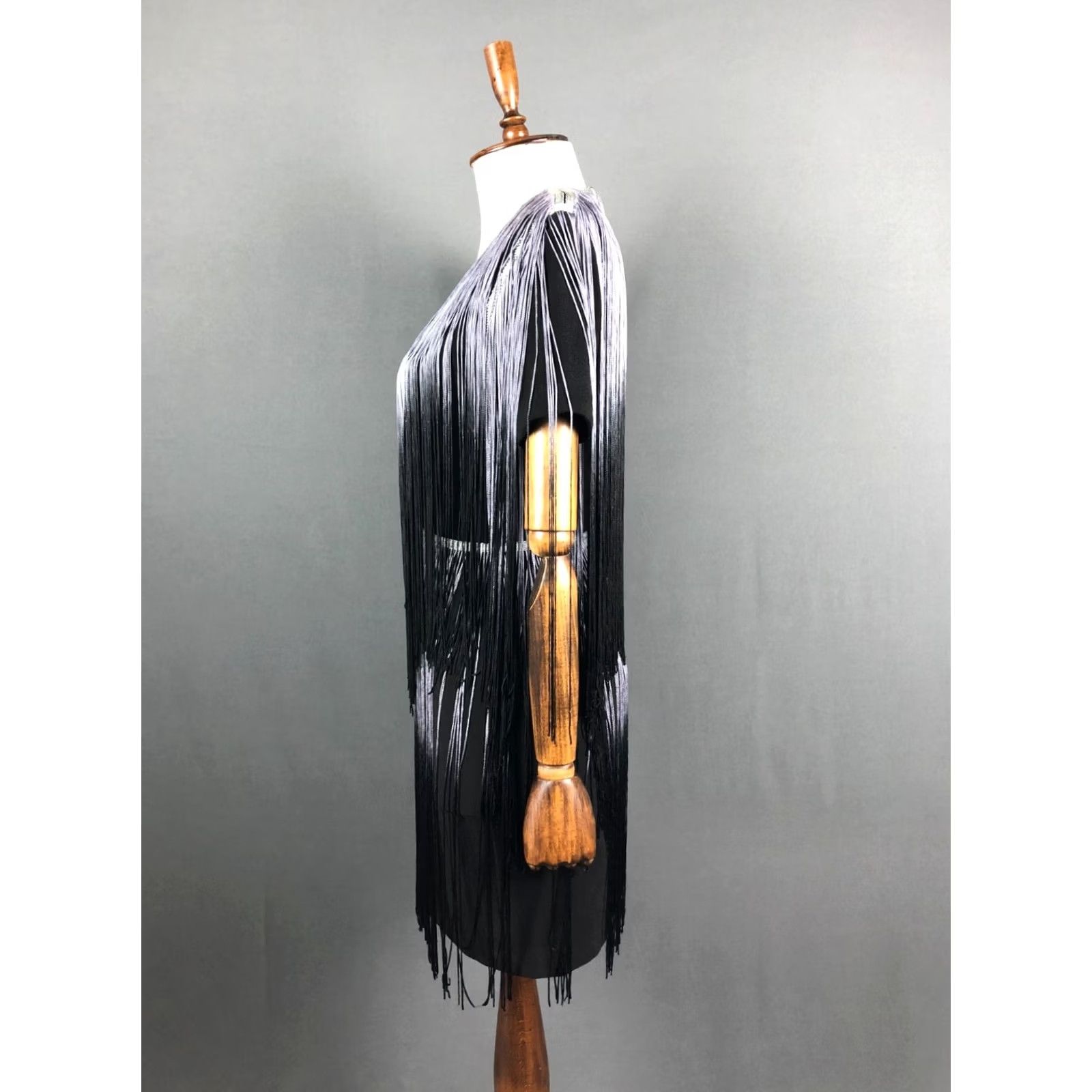 Stine Goya Stine Goya Dress Womens XS Black Ombre Fringe Polyester Women Size Size XS / US 0-2 / IT 36-38 - 2 Thumbnail