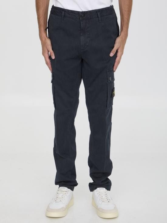 Stone Island STONE ISLAND Men Straight Pants 8115303L1 BLUE Size US 31 - 1 Thumbnail