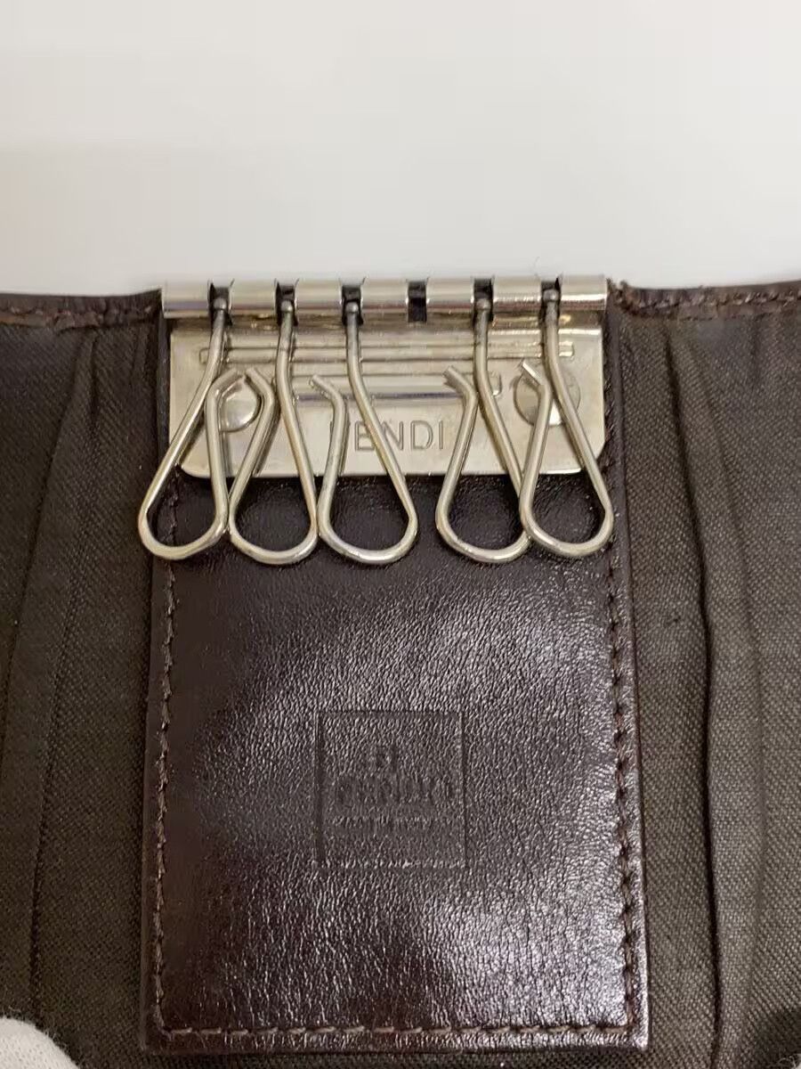 Fendi Fendi Cotton Key Case Brown Size ONE SIZE - 5 Thumbnail