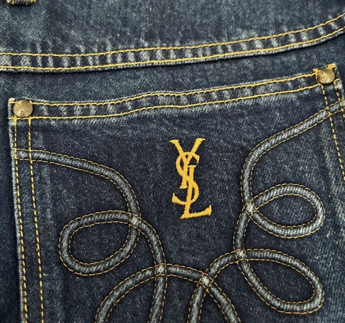 Yves Saint Laurent Rare‼️ Yves Saint Laurent Denim Pants Size US 30 / EU 46 - 3 Thumbnail