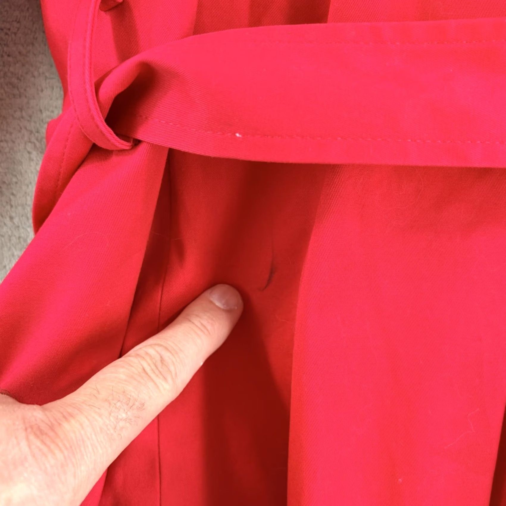 Brooks Brothers VINTAGE Brooks Brothers Trench Coat Women 10 Red Military Belted Double Breasted Coat Size L / US 10 / IT 46 - 5 Thumbnail