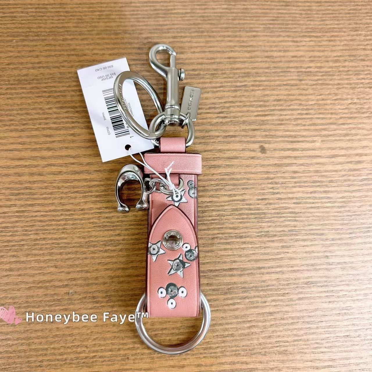 Coach Trigger Snap Bag Charm With Star Print CCF03 Size ONE SIZE - 1 Thumbnail