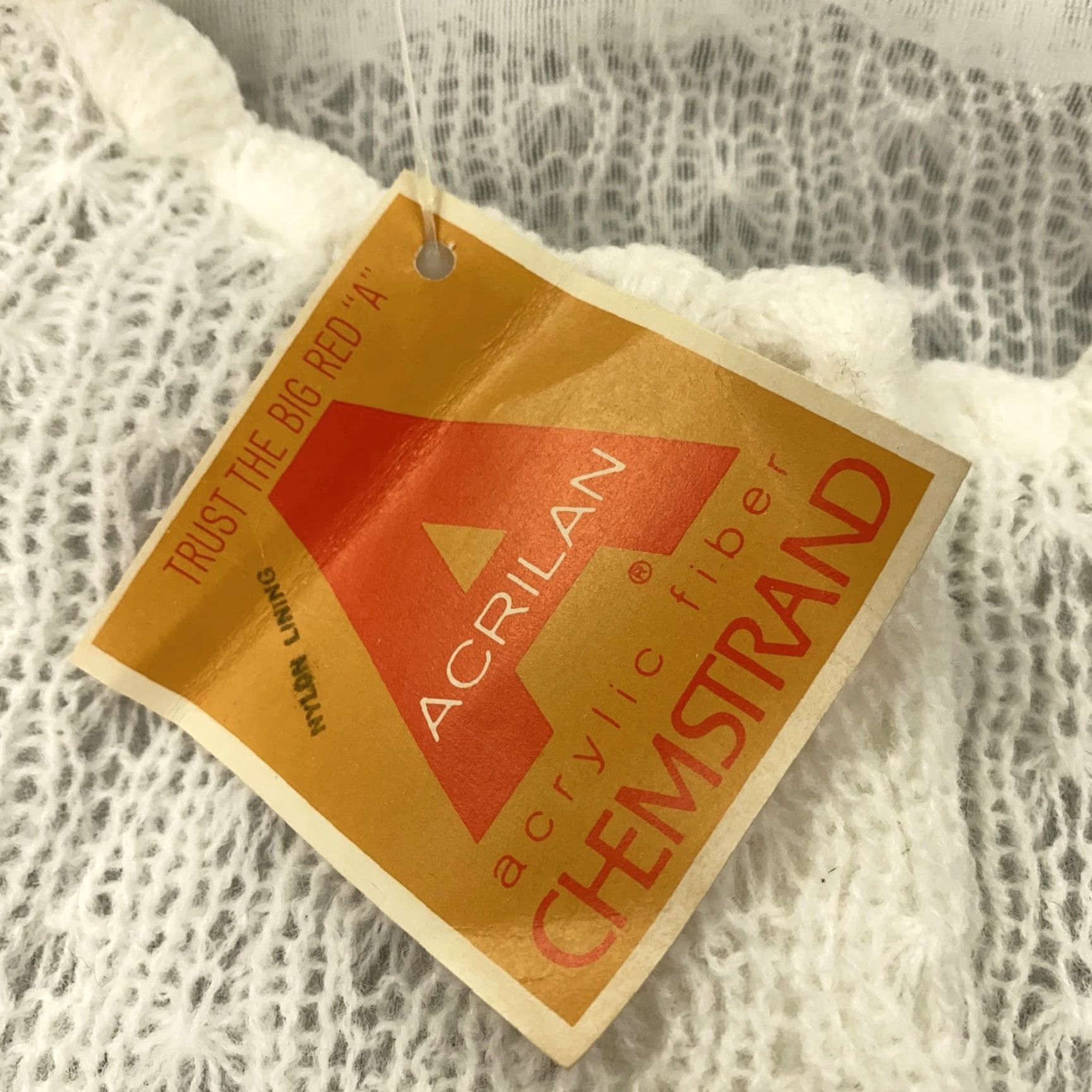 Vintage VINTAGE Acrilan Cardigan Womens Small White Knit Sweater Nylon Lined 60s 70s Size S / US 4 / IT 40 - 7 Thumbnail