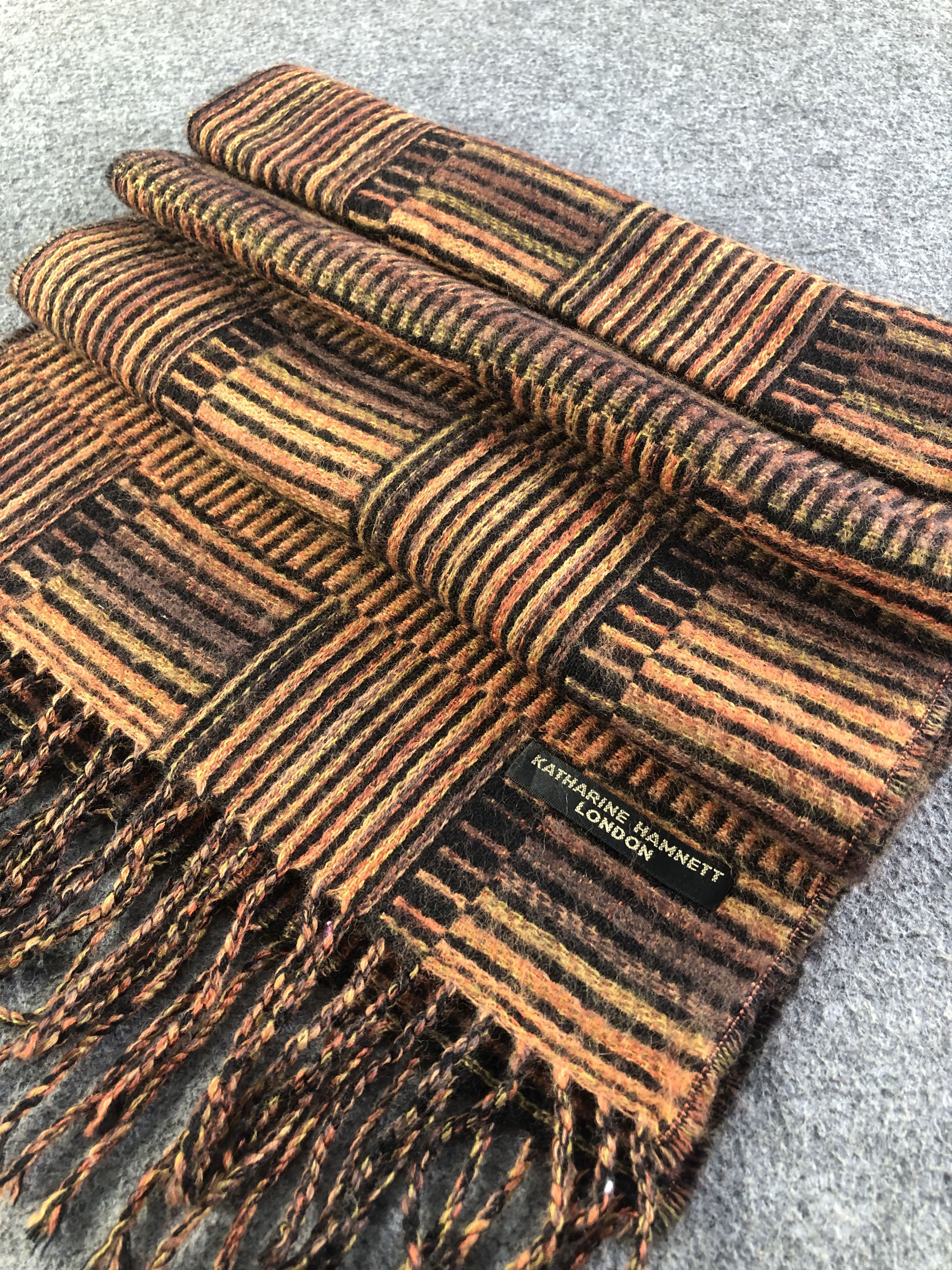 Katharine Hamnett London × Vintage Katharine Hamnett Scarf / Muffler / Neckwear SS1270 Size ONE SIZE - 3 Thumbnail