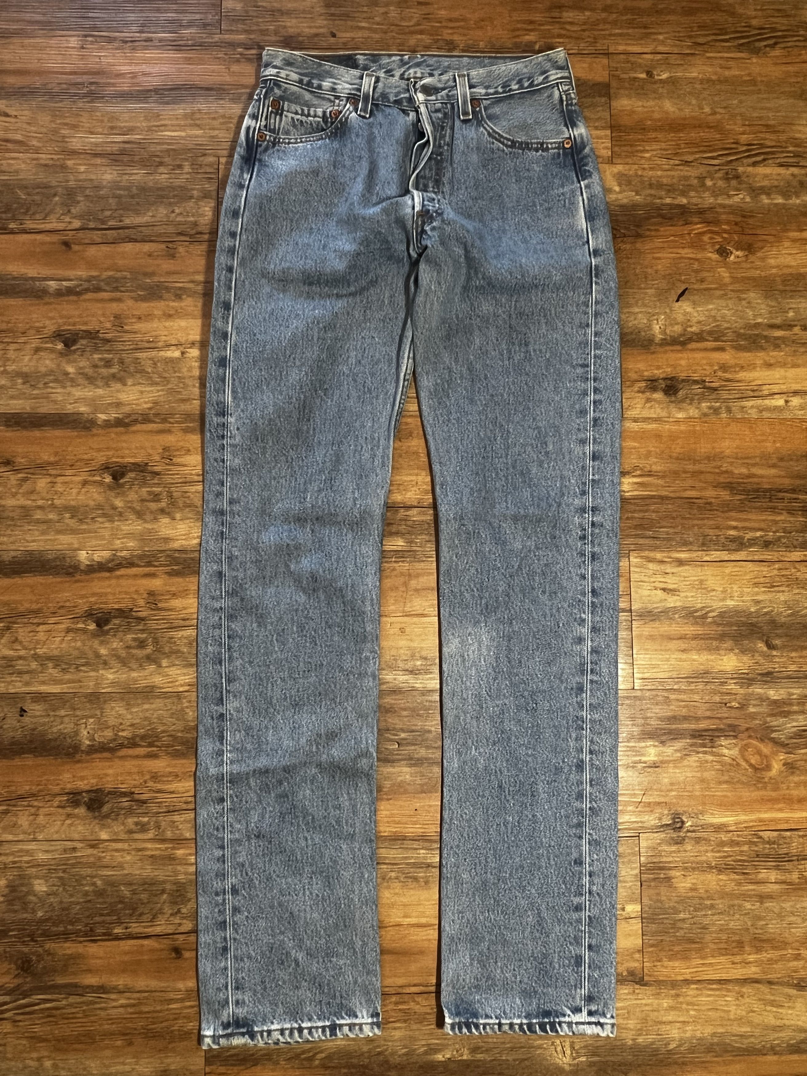 Levi's × Levi's Vintage Clothing × Vintage Vintage 501 Levi's Denim Blue Jean Pants Size US 29 - 2 Thumbnail