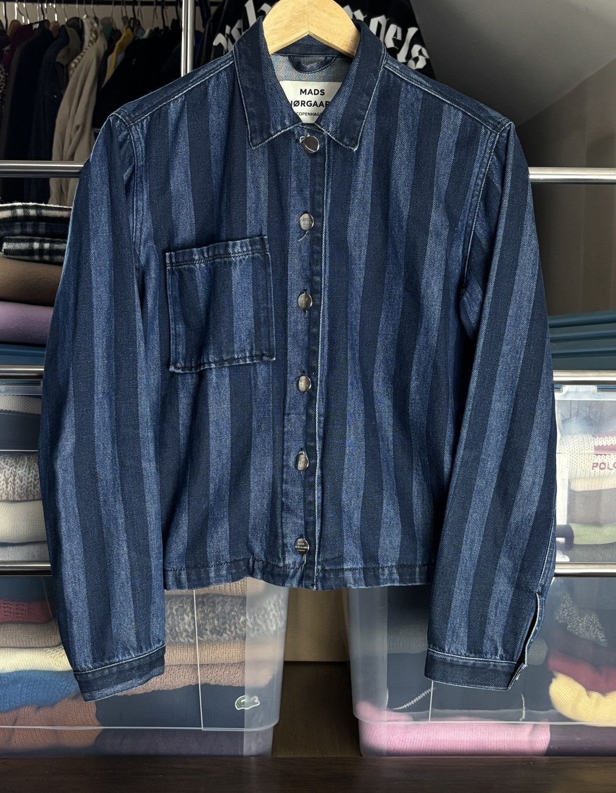 Mads Norgaard Mads Norgaard Oversize Avant Garde Denim Trucker Jacket Acne Size M / US 6-8 / IT 42-44 - 1 Thumbnail