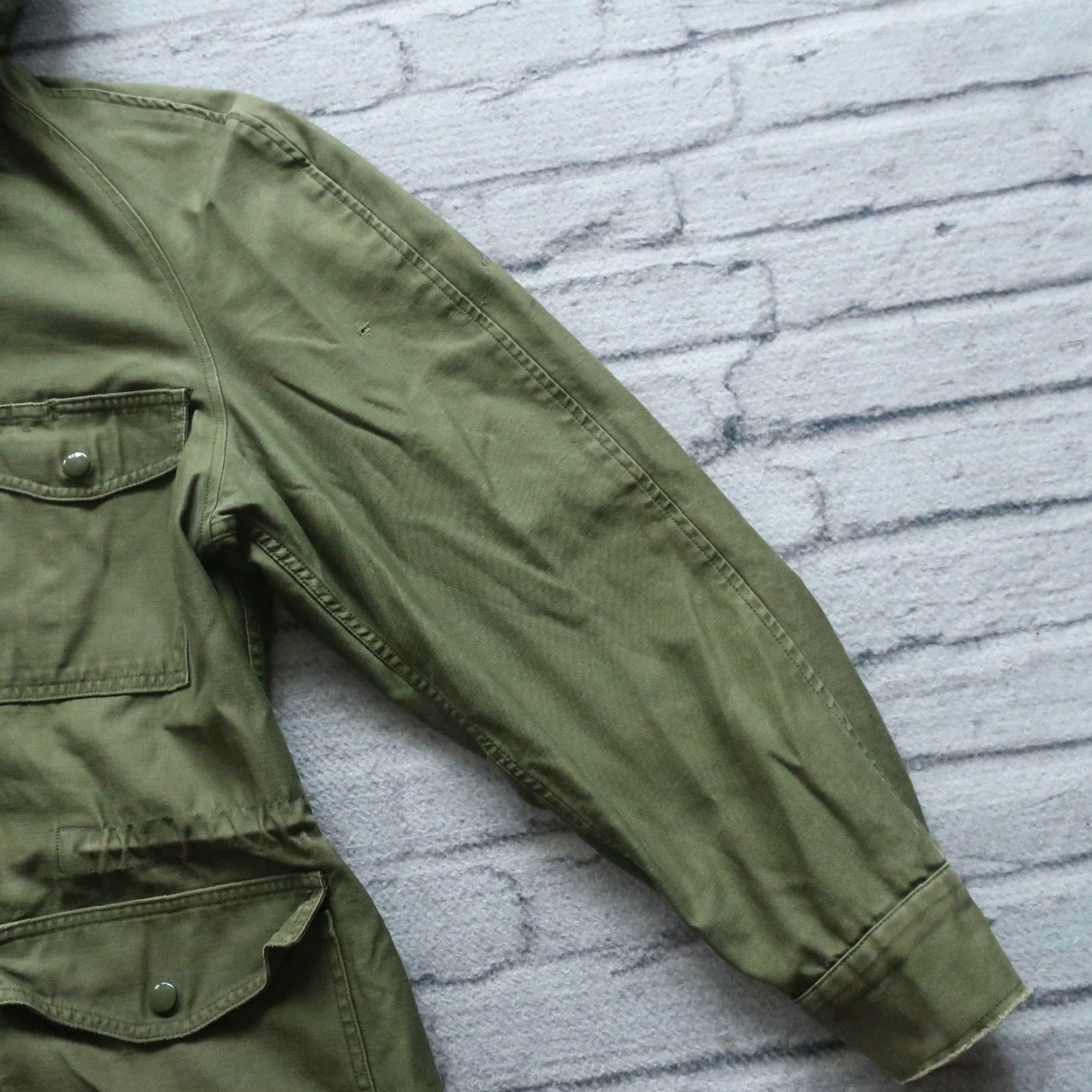 Vintage VINTAGE Vietnam War Era US Military J-4883B Field Jacket Wind Resistant OG 107 Shirt Mens Small Long Military Green John Ownbey Co. Inc Size US S / EU 44-46 / 1 - 5 Thumbnail