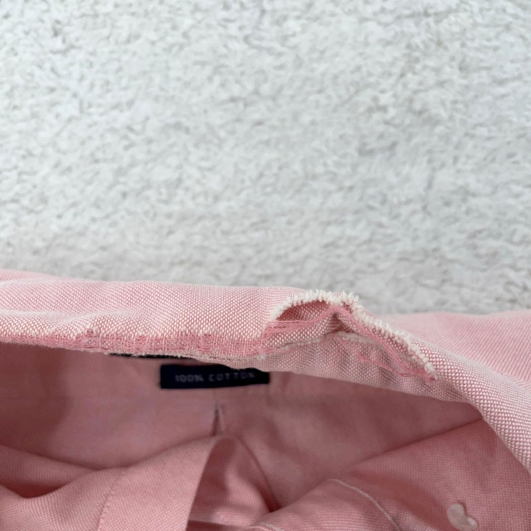Ralph Lauren Ralph Lauren Dress Shirt Mens 16.5 33 Pink Oxford Collared Button Down Pony Logo Shirt Mens Pink Oxford Dress Shirt Size 46R - 5 Thumbnail