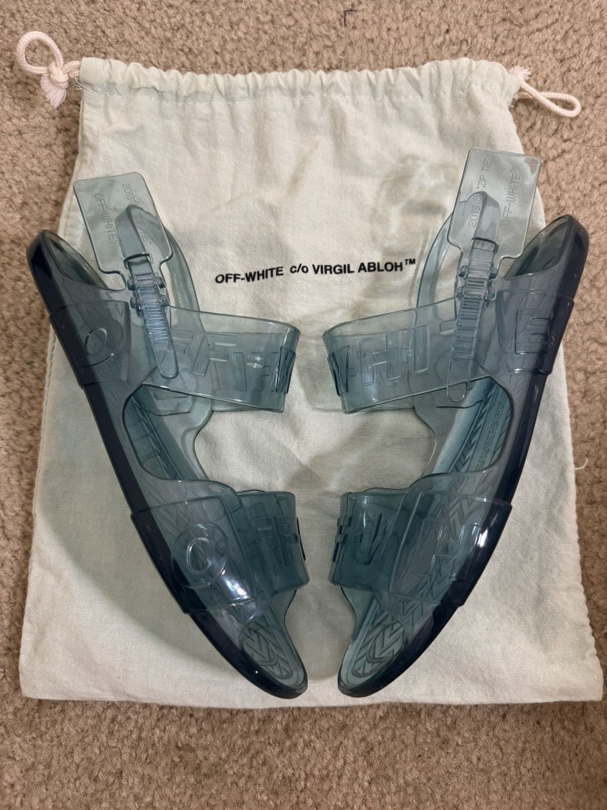 Off-White OFF-WHITE JELLY SLINGBACK SANDALS Size US 8 / IT 38 - 4 Thumbnail