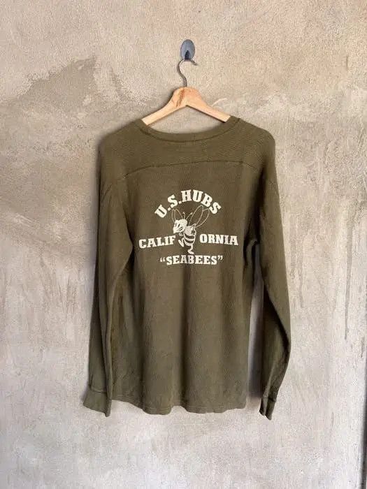 Vintage Vintage U.S. Hubs Seabees Military long Sleeve Tshirt Size US M / EU 48-50 / 2 - 7 Thumbnail