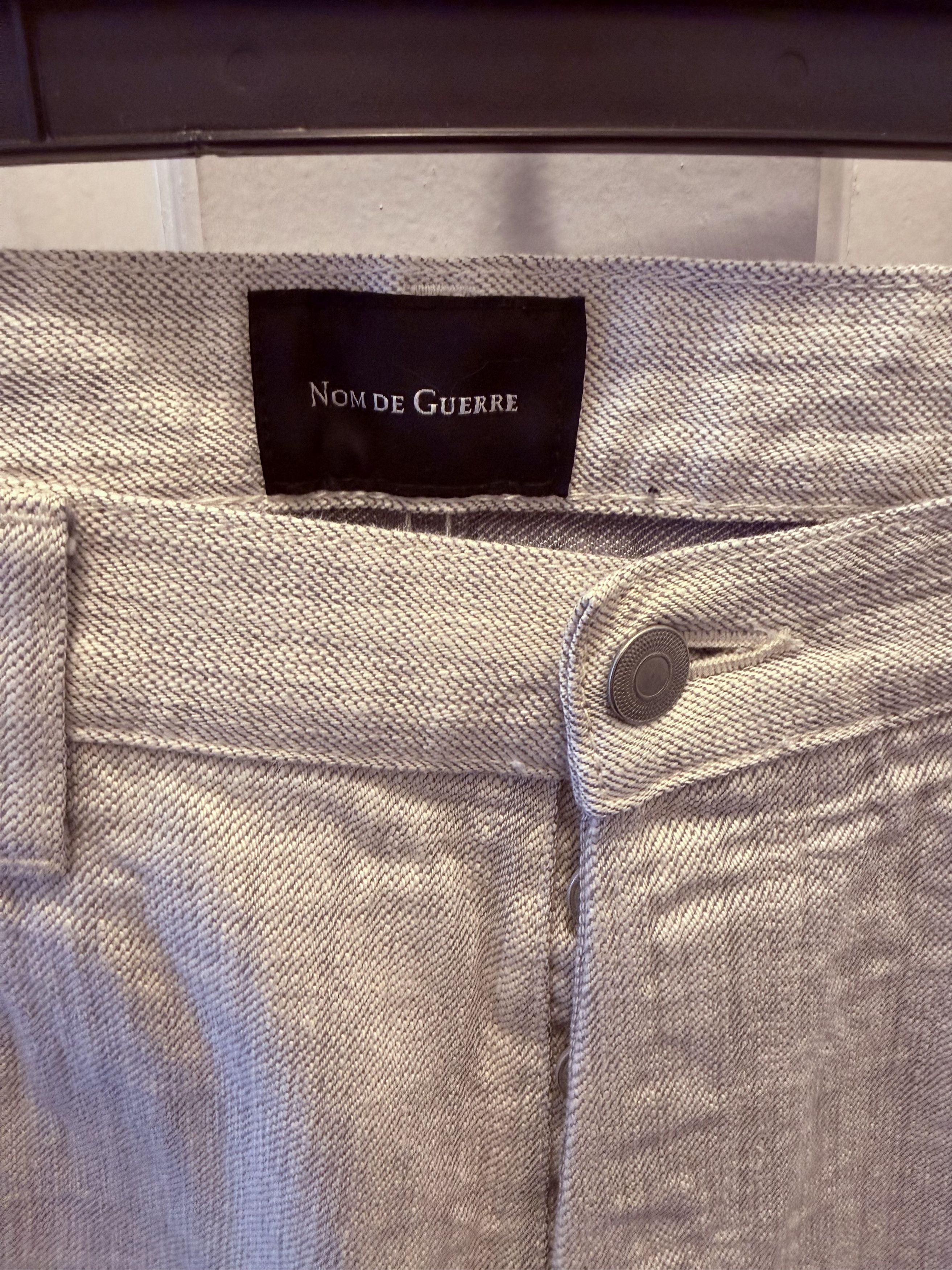 Nom De Guerre Like New! Vintage Linen/Cotton Japanese Denim Size US 34 / EU 50 - 3 Thumbnail