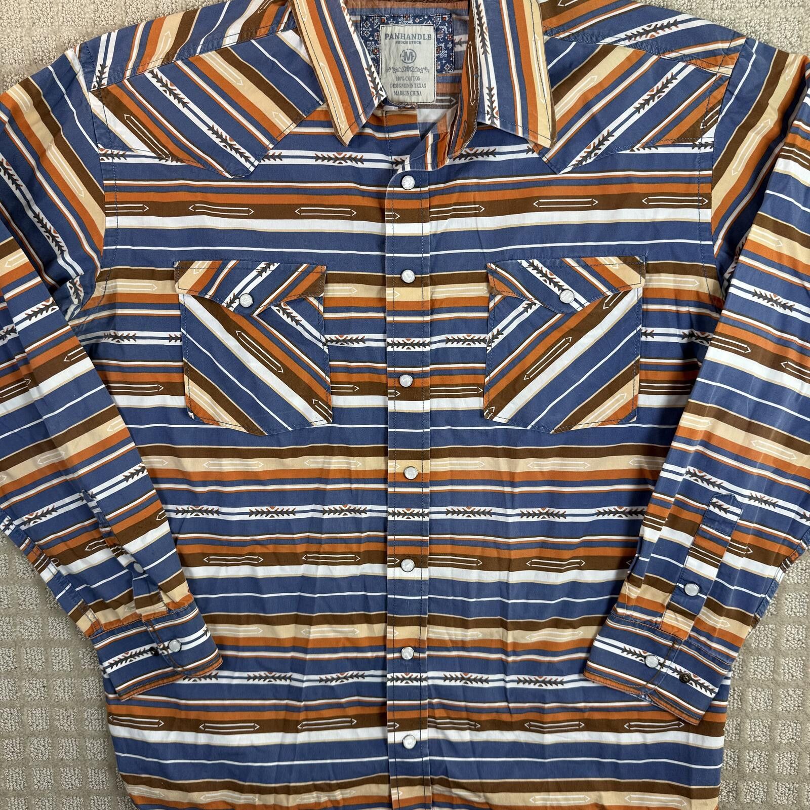 Other Panhandle Rough Stock pearl snap western shirt medium Size US M / EU 48-50 / 2 - 3 Thumbnail