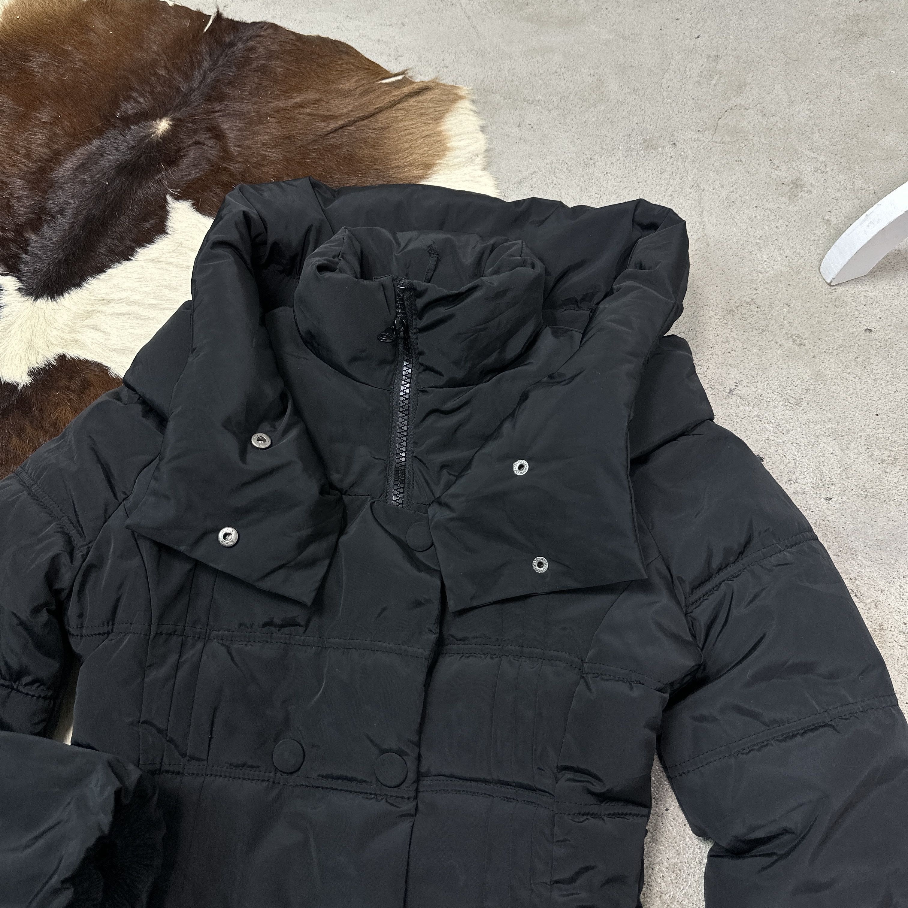 Vintage Vintage Avant Garde Big Collar Puffer Morgan Jacket 00s Size L / US 10 / IT 46 - 4 Thumbnail