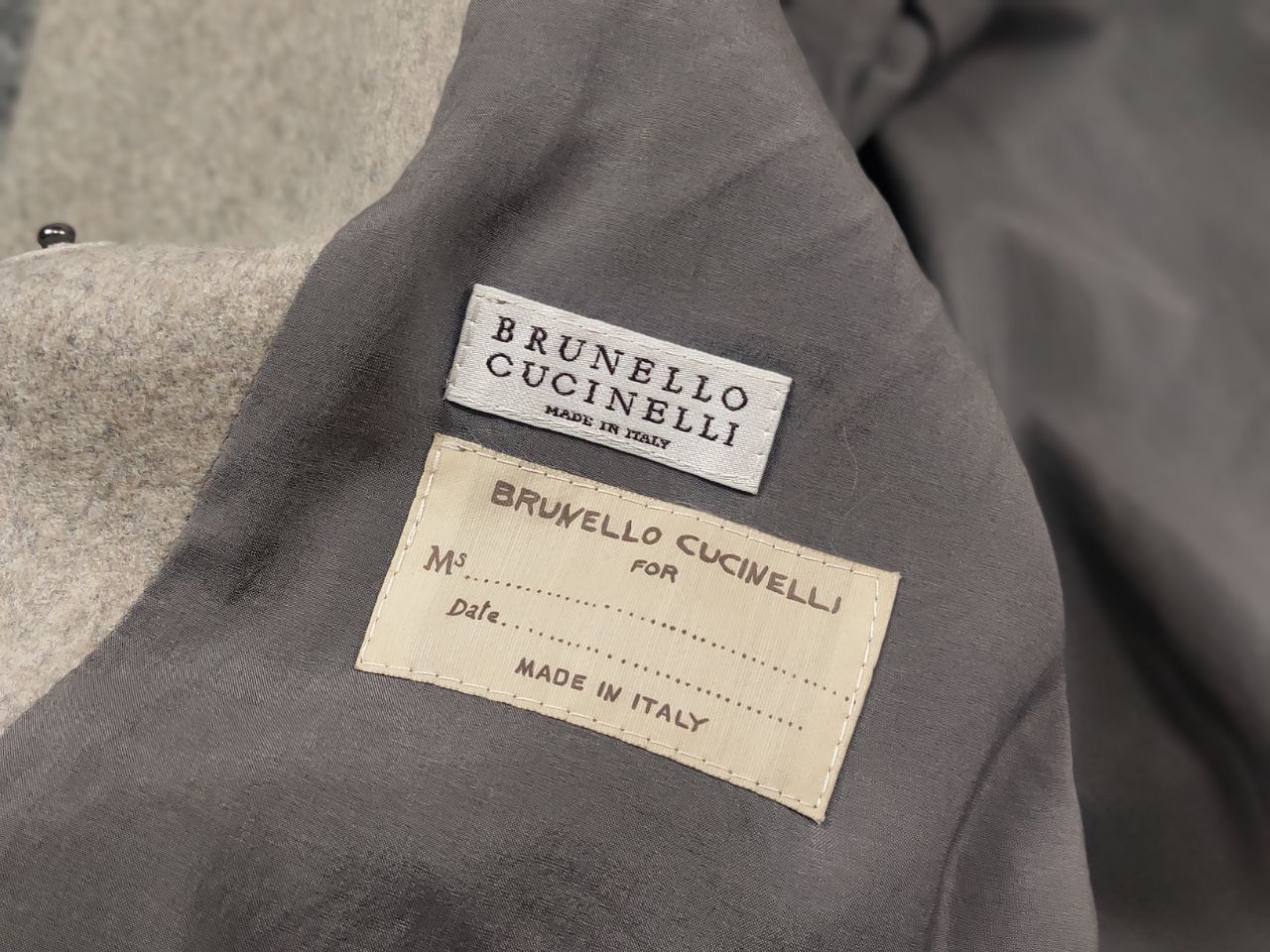 Brunello Cucinelli Brunello Cucinelli Wool Cashmere Blend Beige Coat Mid Jacket Size M / US 6-8 / IT 42-44 - 14 Thumbnail