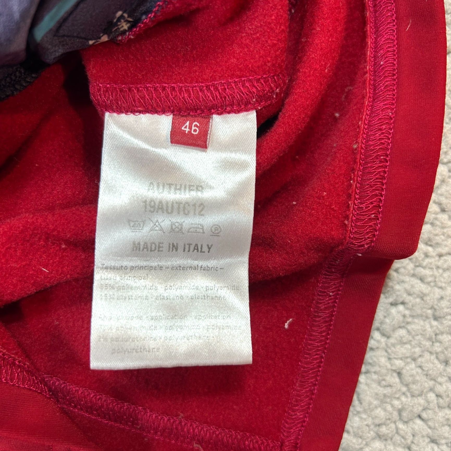 Vintage Authier Jacket Womens Full Zip Mock Neck Casual Training Red Size L (46) Regular Cotton Blend Track Jacket Activewear Womens Red L Size L / US 10 / IT 46 - 4 Thumbnail