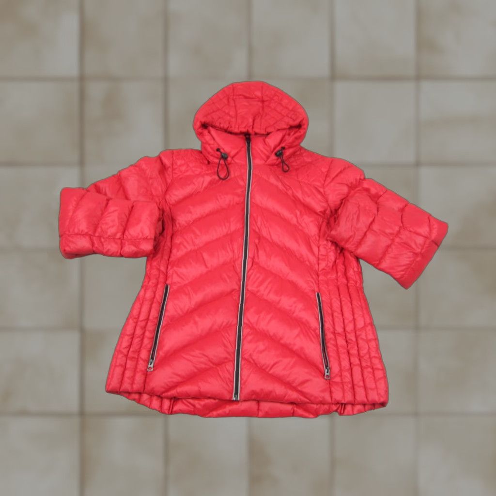 Lucky Brand Lucky Brand Jacket XL Red Full Zip Hooded Puffer Womens Winter Outdoor Modern Regular XS? Size XL / US 12-14 / IT 48-50 - 1 Thumbnail