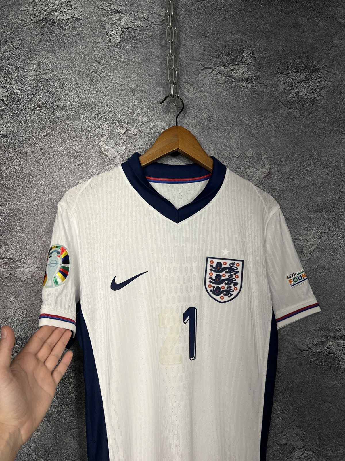Nike Player Issue Nike England 2024 #21 Eze Jersey Kit Size US S / EU 44-46 / 1 - 3 Thumbnail