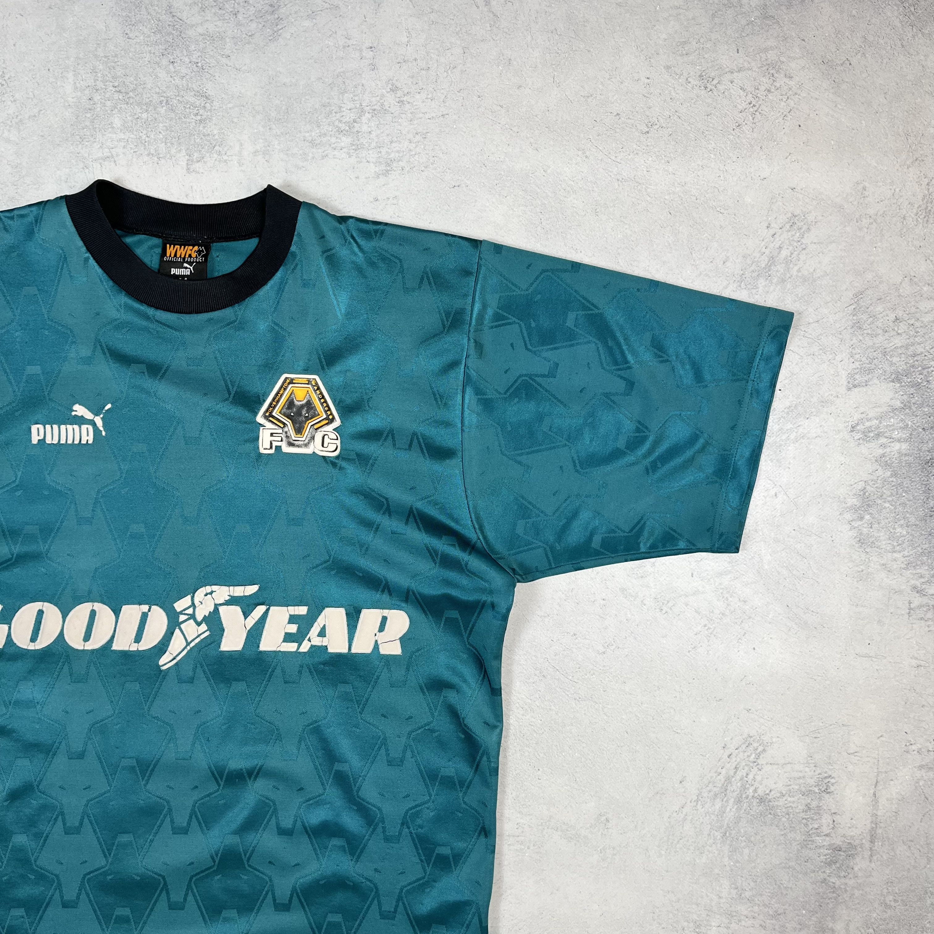 Puma Vintage Puma Wolverhampton Wanderers Soccer Jersey 1997/1999 Size US M / EU 48-50 / 2 - 3 Thumbnail