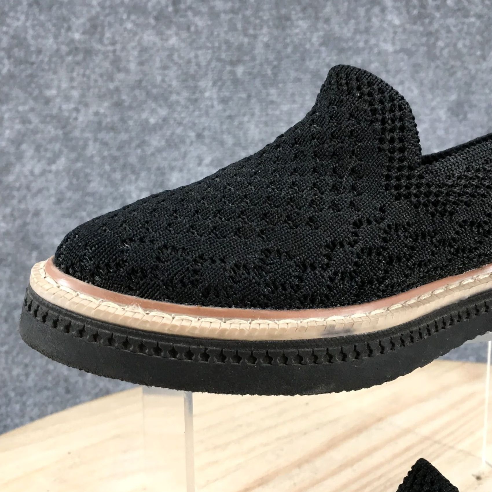 Vintage 8 Days Cklass Shoes Womens 6 Casual Loafers Comfort Black Fabric Slip On Low Top Size M / US 6-8 / IT 42-44 - 5 Thumbnail