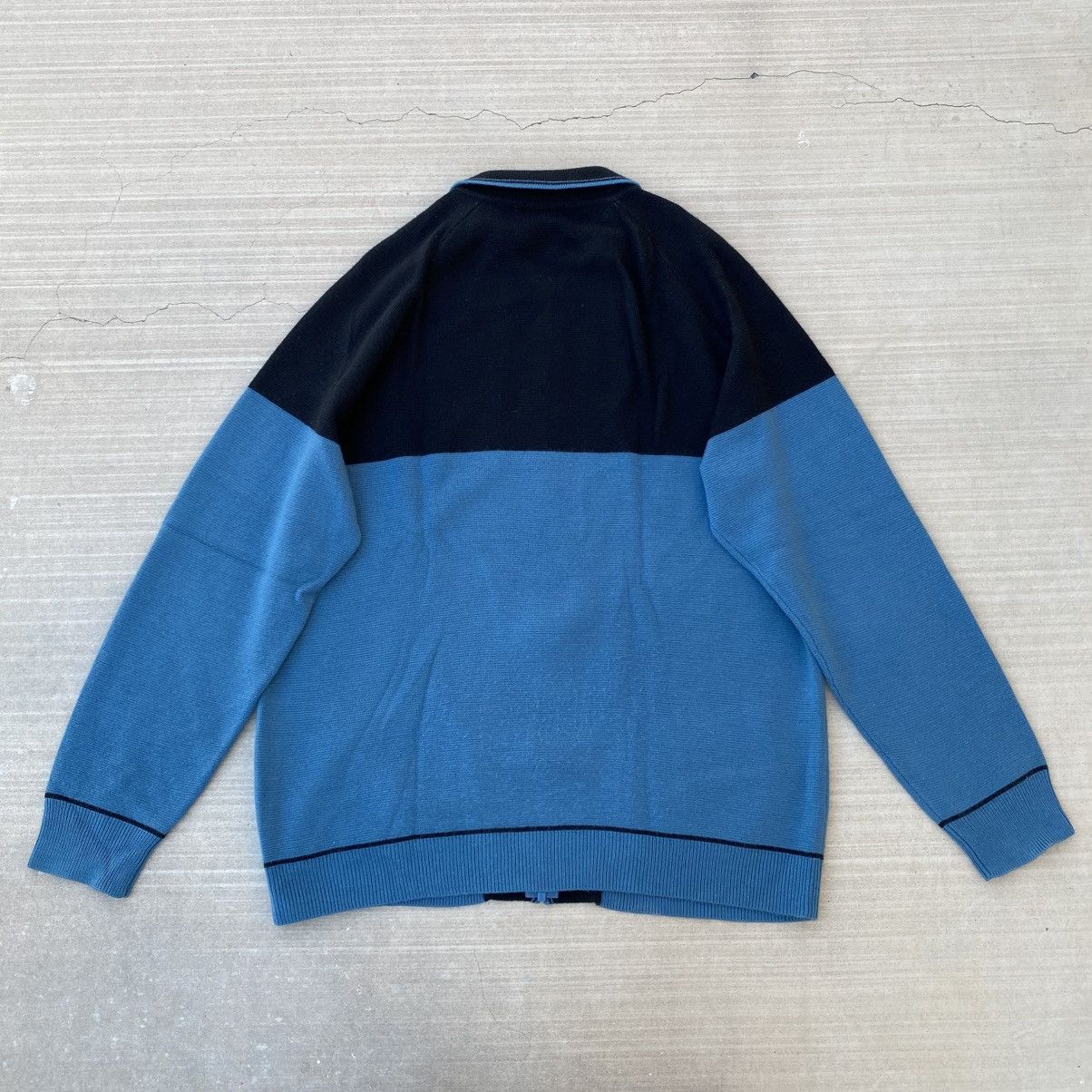 Supreme Supreme Color Blocked Zip Up Sweater Blue 2019 Cardigan Size US XL / EU 56 / 4 - 9 Thumbnail