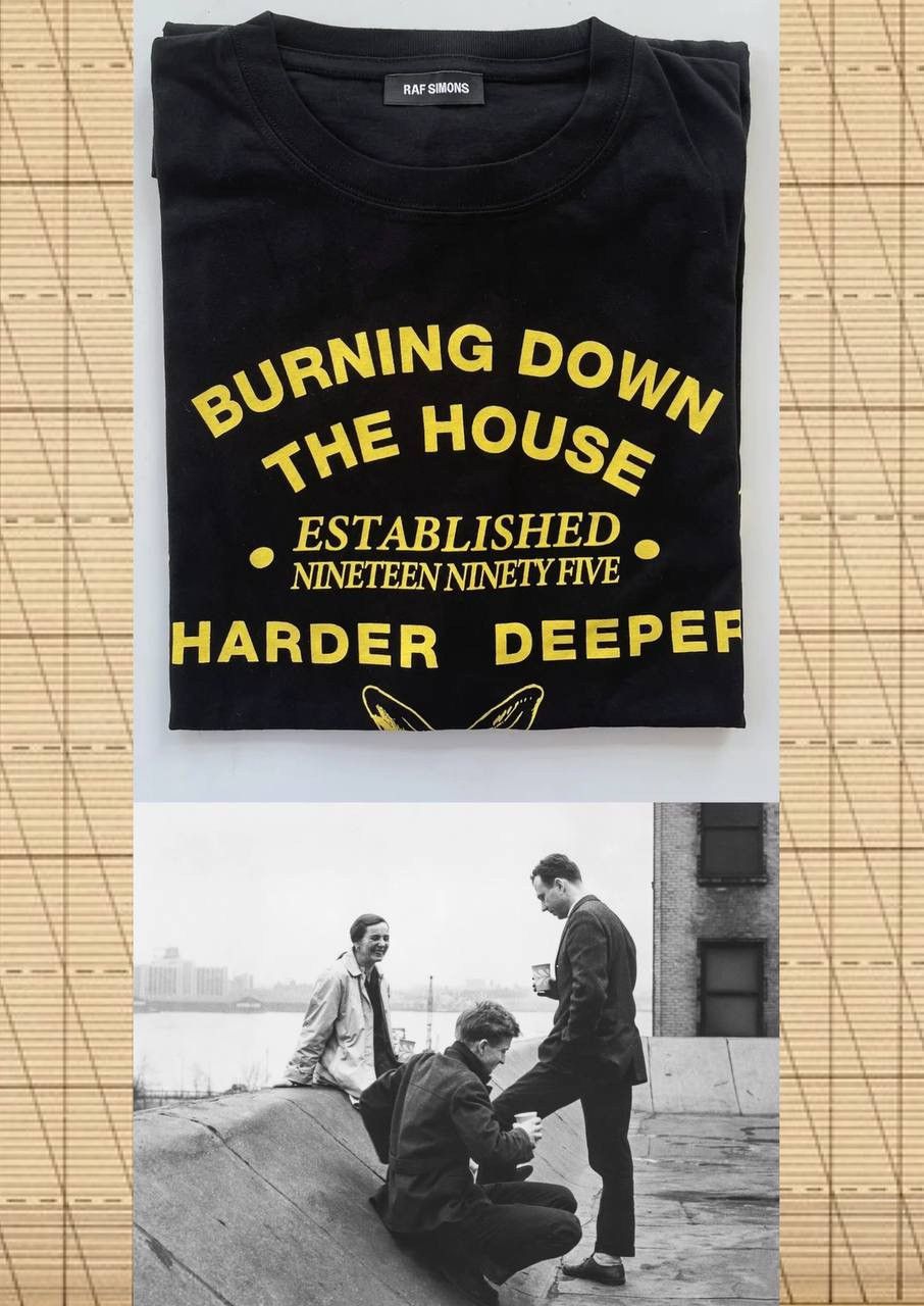 Raf Simons Raf Simons Burning Down The House t-shirt Size US L / EU 52-54 / 3 - 10 Thumbnail