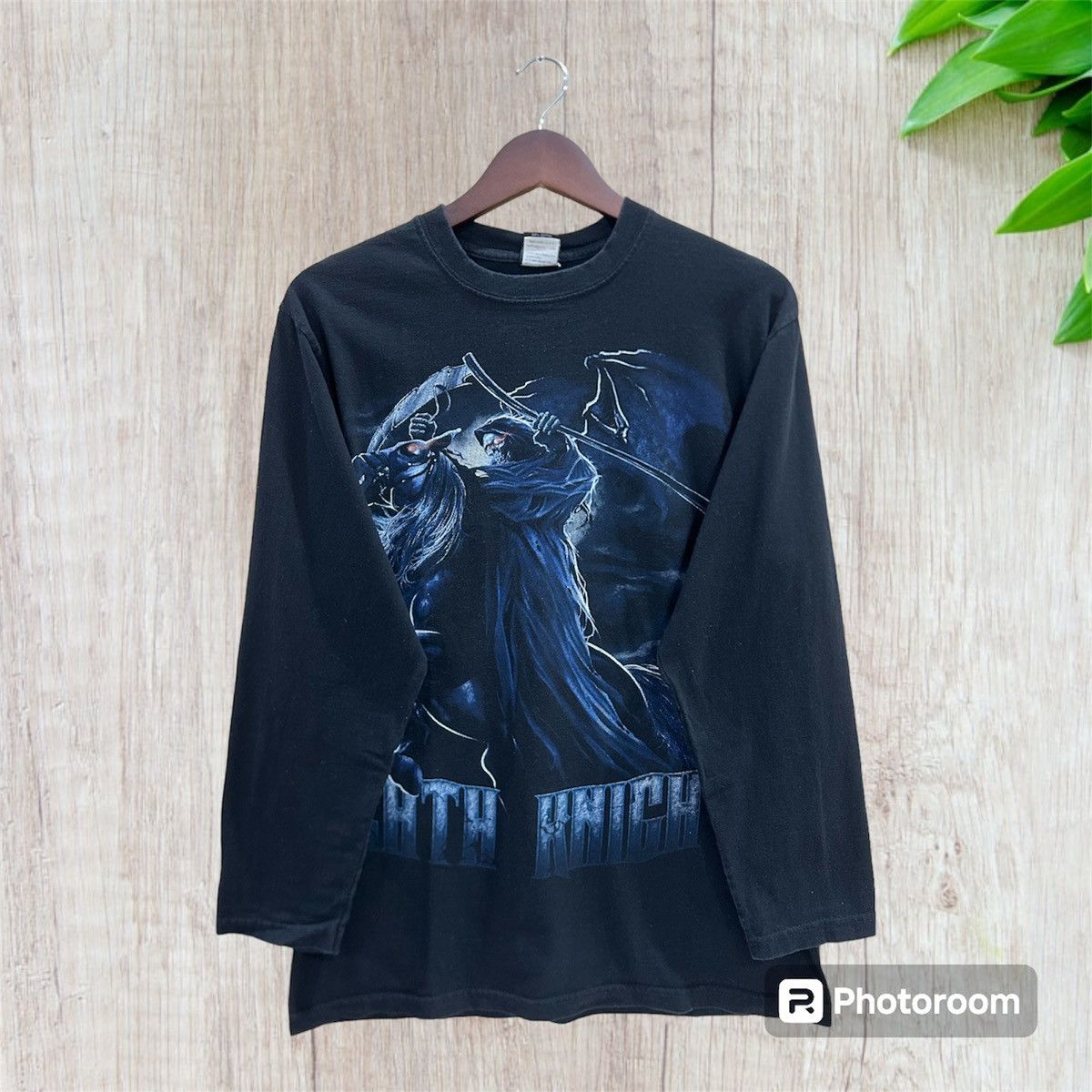 Vintage 2000s Death Knight Grim Reaper Overprint Size US L / EU 52-54 / 3 - 1 Thumbnail
