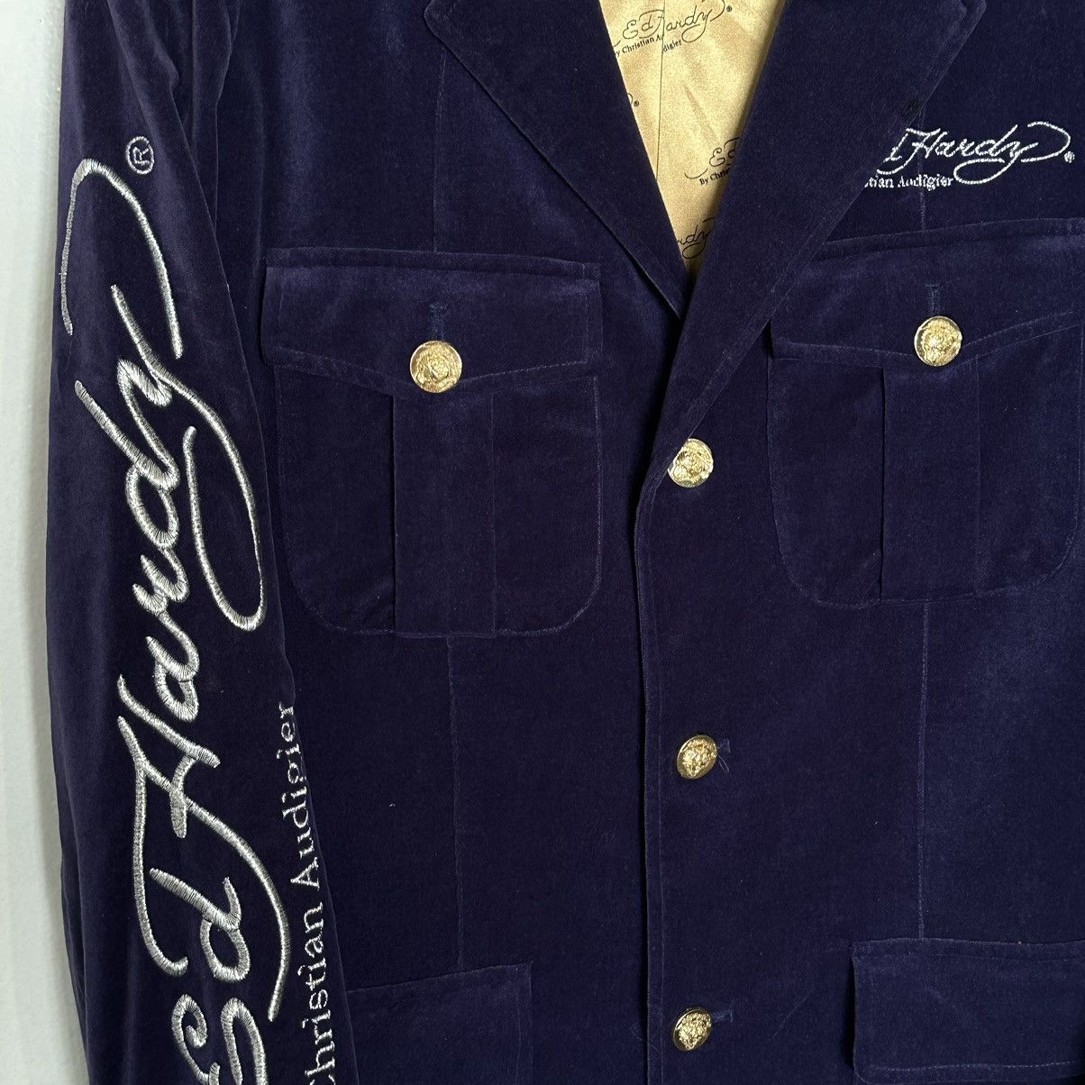 Ed Hardy Ed Hardy Sample Piece Blazer Size 46R - 4 Thumbnail