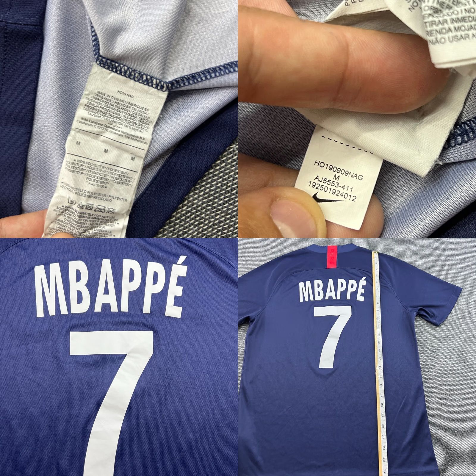 Nike Nike PSG 2019 2020 Home Mbappe #7 Football Jersey Mens Medium NIke Blue Shirt Size US M / EU 48-50 / 2 - 8 Thumbnail