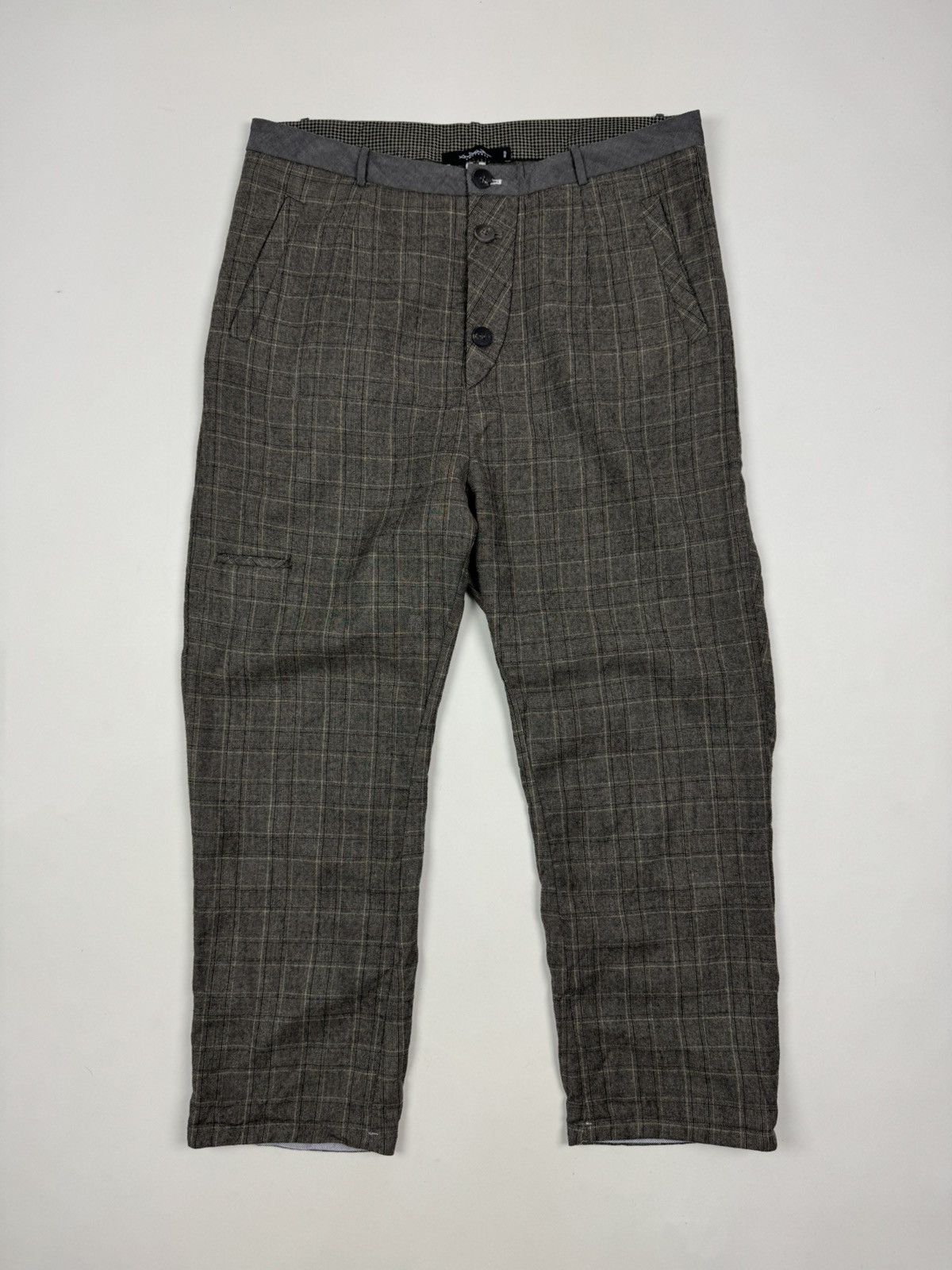 Other Repaired Umit Unal Wool Design Check Women’s Pants Size 34" / US 12 / IT 48 - 1 Thumbnail