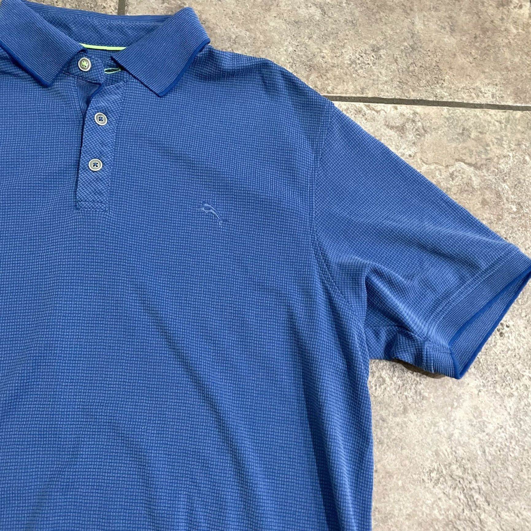 Tommy Bahama Tommy Bahama Polo Shirt Blue Polyester Mens Size L Size US L / EU 52-54 / 3 - 2 Thumbnail