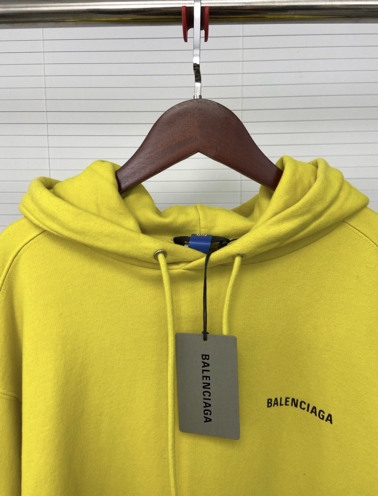 Balenciaga Balenciaga front and back logo letters yellow hoodie hooded Size US S / EU 44-46 / 1 - 4 Thumbnail
