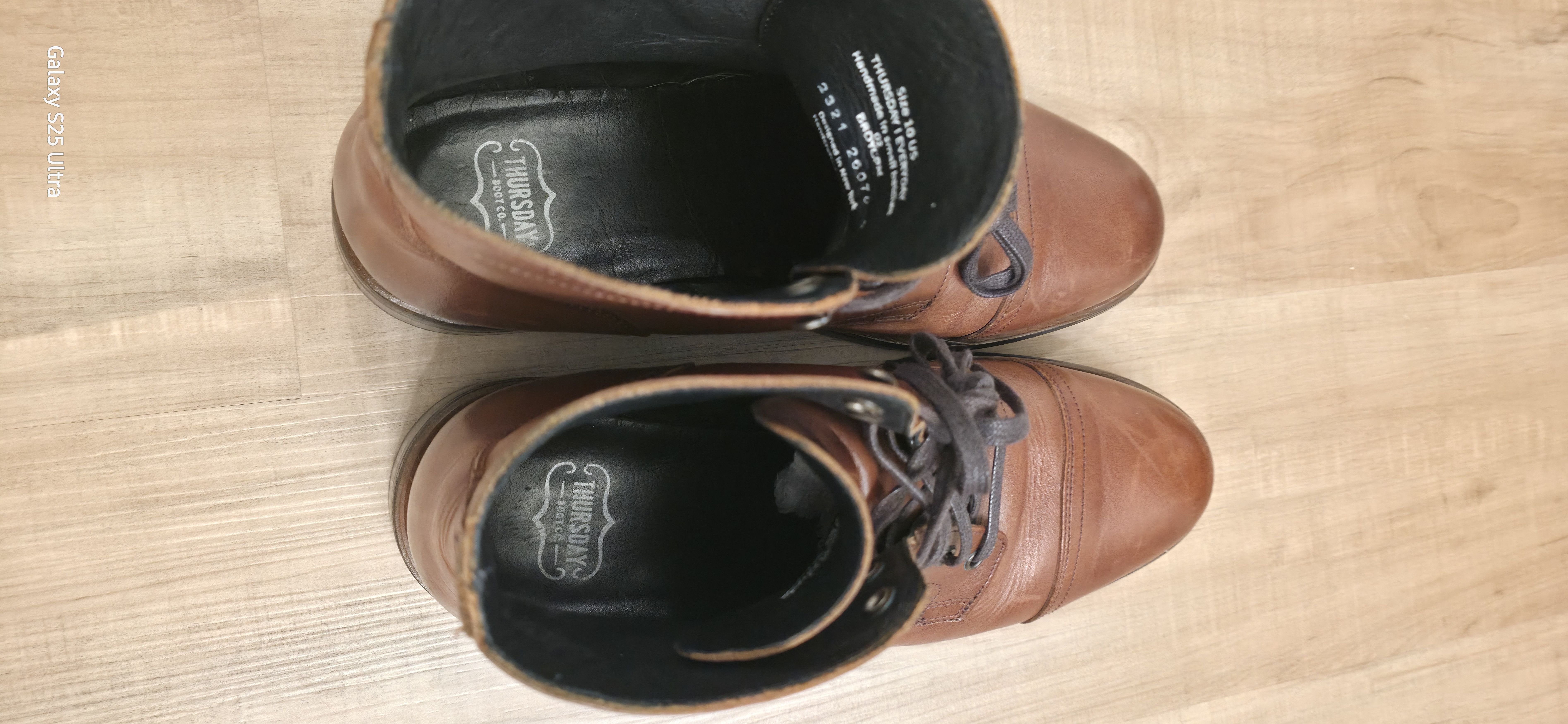 Thursday Boot Company Brandy Hand-Finished Full-Grain Leather Size US 10 / EU 43 - 7 Thumbnail