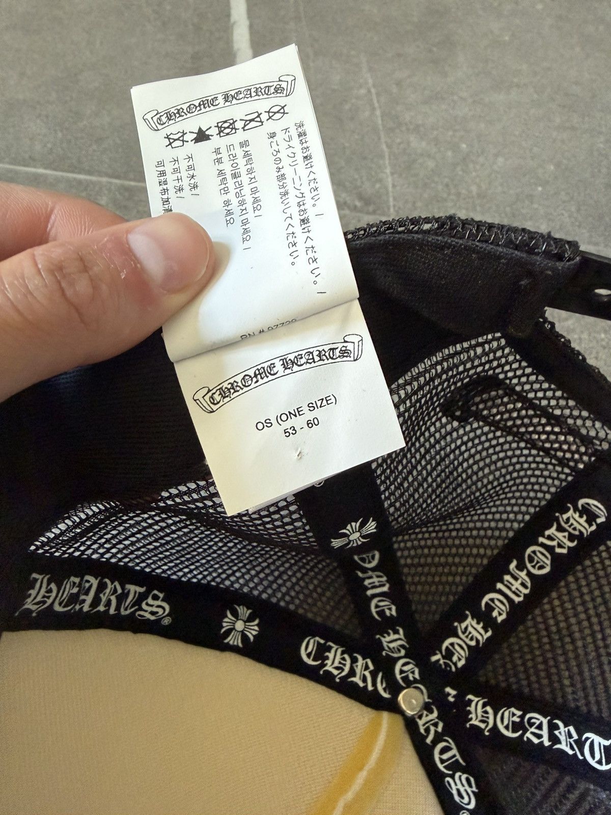 Chrome Hearts Chrome Hearts Black Eye Chart Hat Size ONE SIZE - 7 Thumbnail