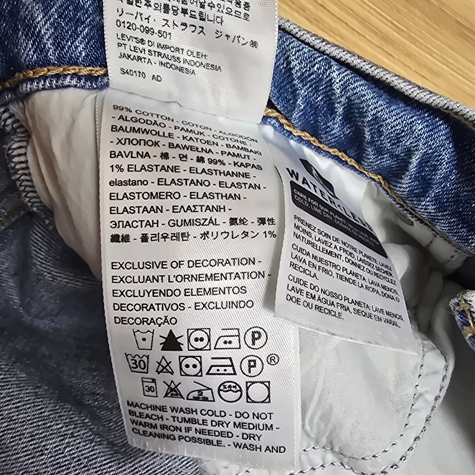Levi's Levi's Premium 70's High Slim Straight Blue Denim Jeans 29 Size US 29 - 6 Thumbnail