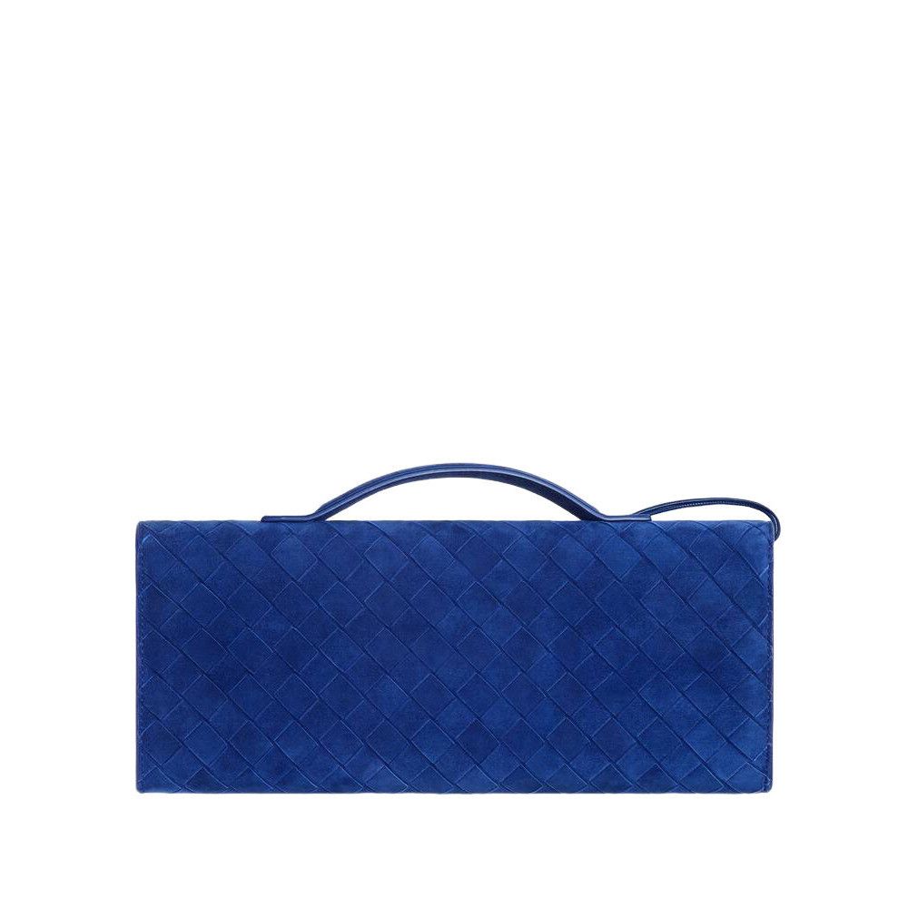 Bottega Veneta Bottega Veneta Andiamo $3500 Blue Royal Suede Clutch New & A Size ONE SIZE - 3 Thumbnail