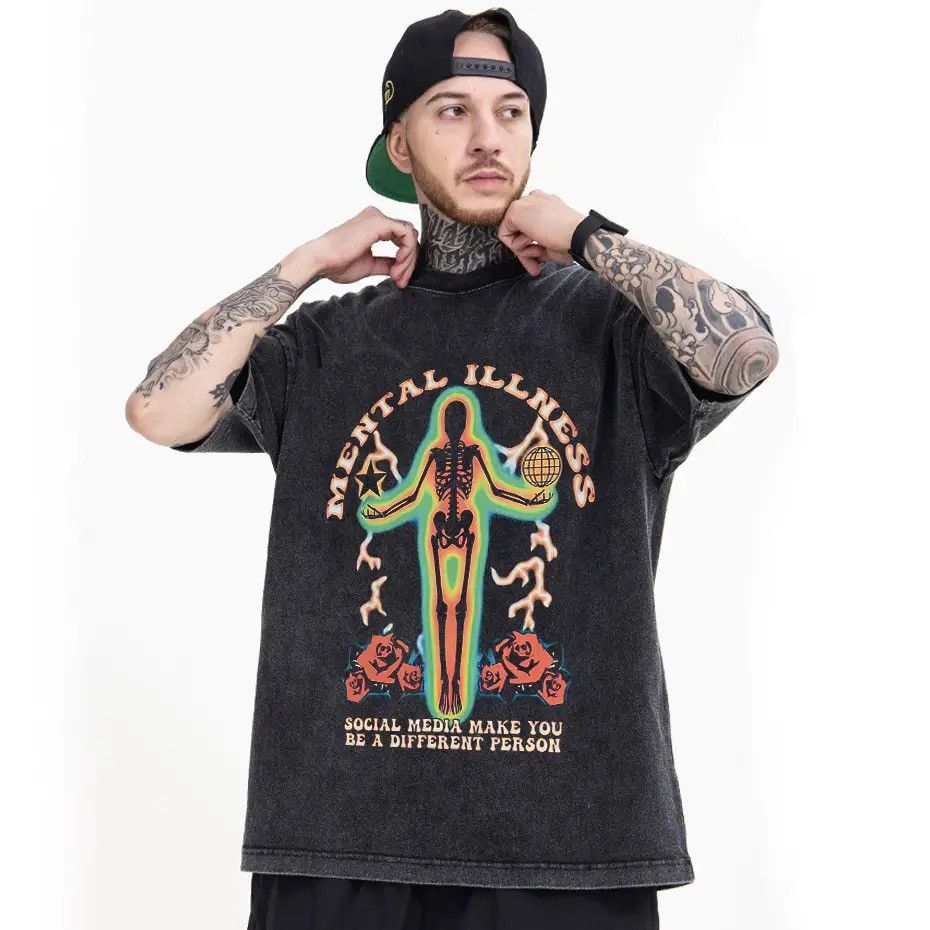 Japanese Brand Streetwear Gothic Retro Skeleton Punk T Shirt Size US XL / EU 56 / 4 - 4 Thumbnail