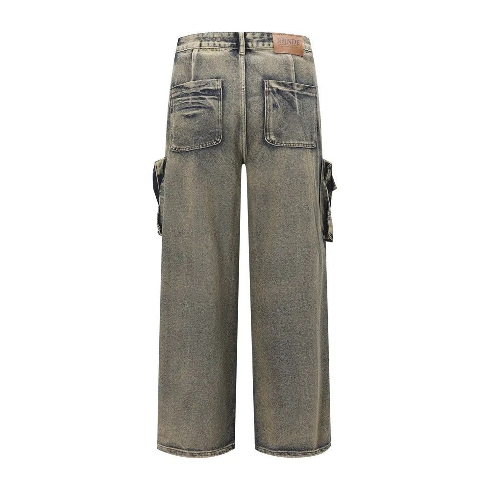 Japanese Brand × Vintage Streetwear Cargo Multi Pocket Loose Baggy Pants Jeans Size US 32 / EU 48 - 9 Thumbnail