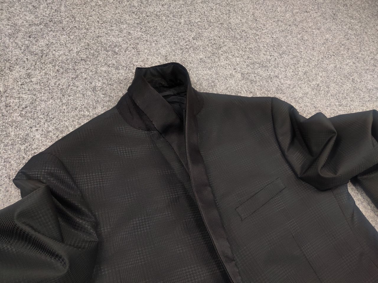 Pal Zileri Design double collar Patterned Wool Blazer Jacket