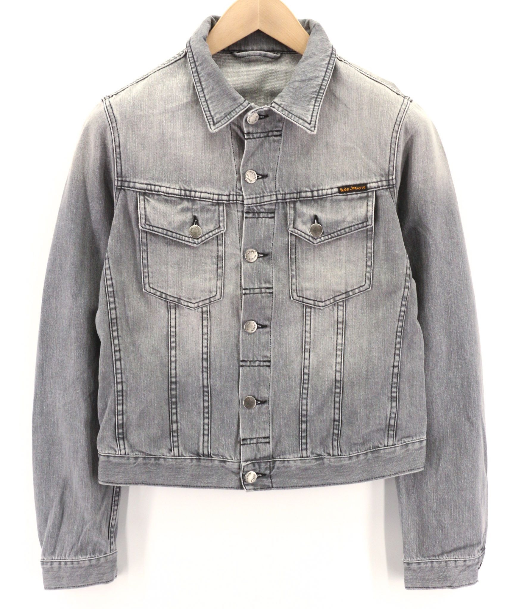 Nudie Jeans TERRY SUNBLEACHED BLACK S Denim Cotton Grey 80789 Size US S / EU 44-46 / 1 - 1 Thumbnail