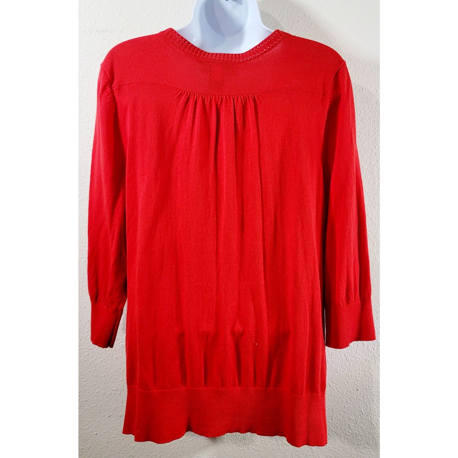 Other Lane Bryant Red Cardigan Sweater 18 20 Lightweight Soft Size XXL / US 16-18 / IT 52-54 - 3 Thumbnail