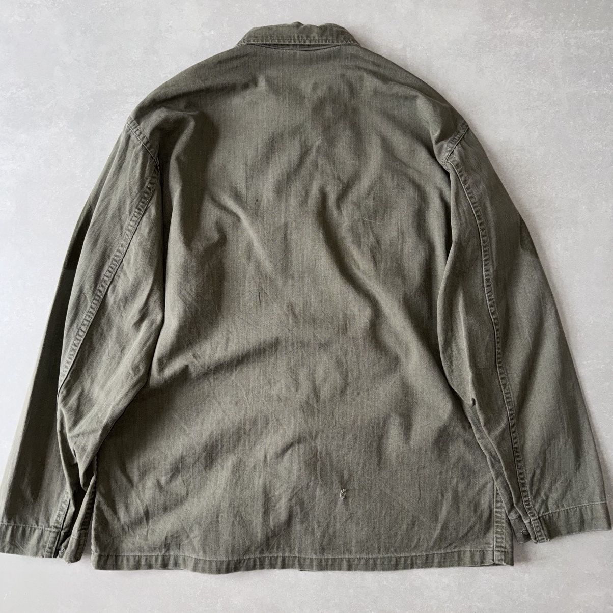 Vintage True Vintage 40s US ARMY P43 HBT Shirt World War II Era Size US L / EU 52-54 / 3 - 3 Thumbnail